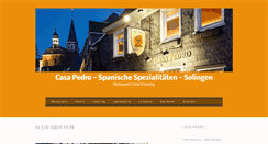 Desktop Screenshot of casa-pedro.de